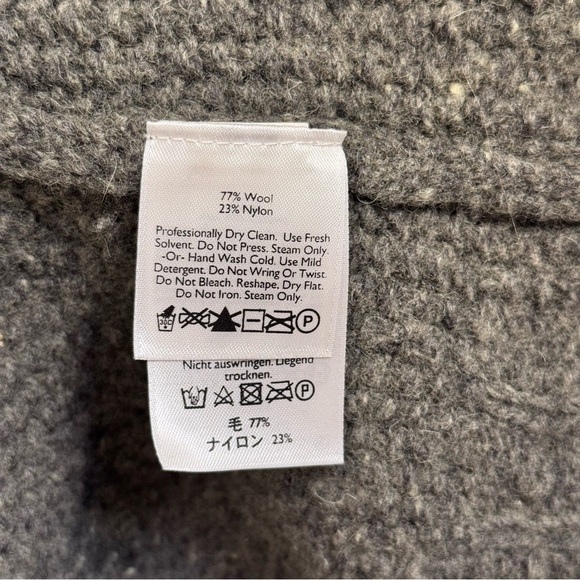 Eddie Bauer Wool Gray Knit Sleeveless Open Cardigan Sweater With Pockets Size M - Picture 10 of 12